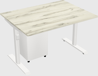 Dual motor electric desk