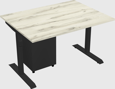 Dual motor electric desk