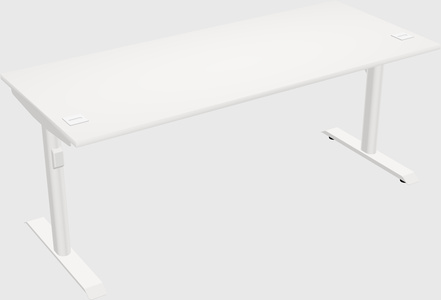 Dual motor electric desk