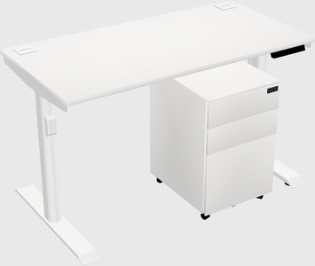 Dual motor electric desk