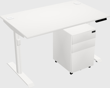 Dual motor electric desk
