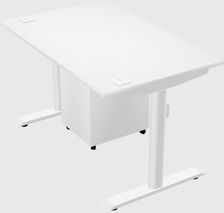 Dual motor electric desk