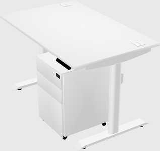 Dual motor electric desk
