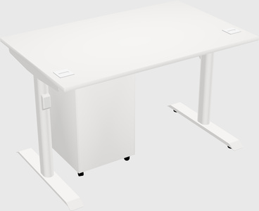 Dual motor electric desk
