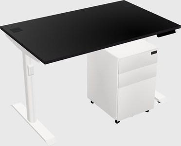 Dual motor electric desk