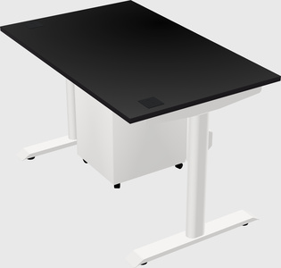 Dual motor electric desk