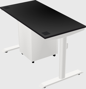Dual motor electric desk