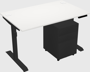 Dual motor electric desk