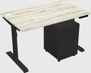 Dual motor electric desk