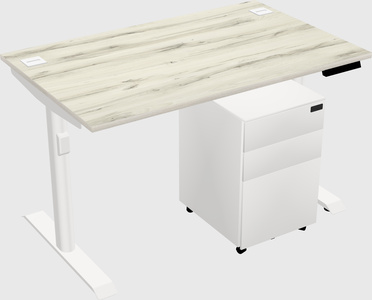 Dual motor electric desk
