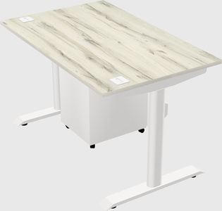 Dual motor electric desk