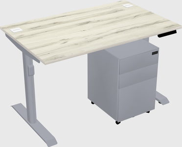 Dual motor electric desk