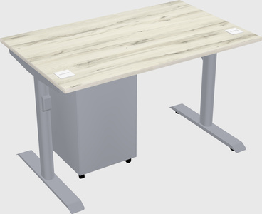 Dual motor electric desk