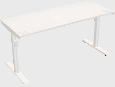 Dual motor electric desk