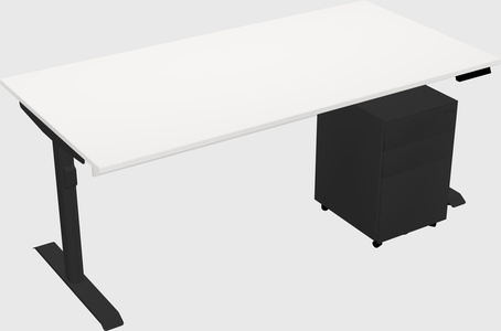 Dual motor electric desk
