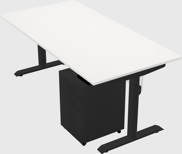 Dual motor electric desk