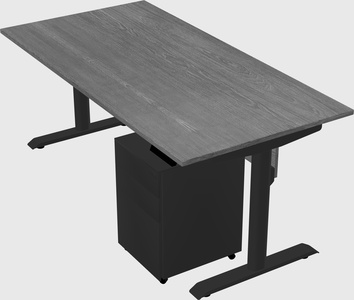 Dual motor electric desk
