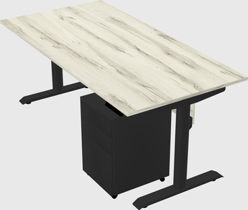 Dual motor electric desk