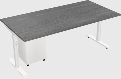 Dual motor electric desk
