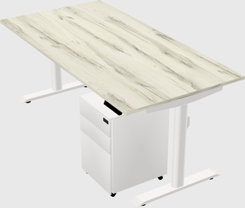 Dual motor electric desk