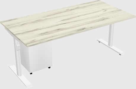 Dual motor electric desk