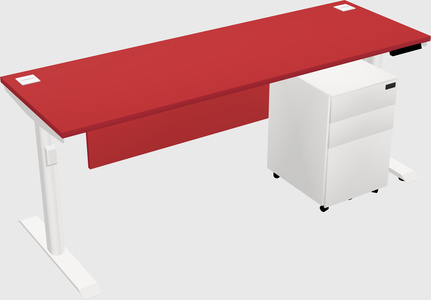 Dual motor electric desk