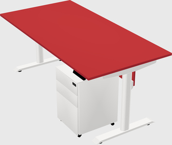 Dual motor electric desk
