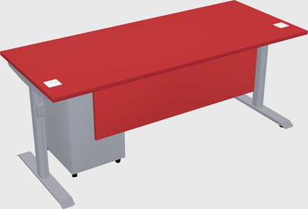 Dual motor electric desk