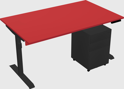 Dual motor electric desk