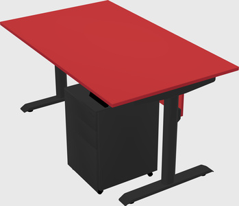 Dual motor electric desk
