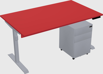 Dual motor electric desk
