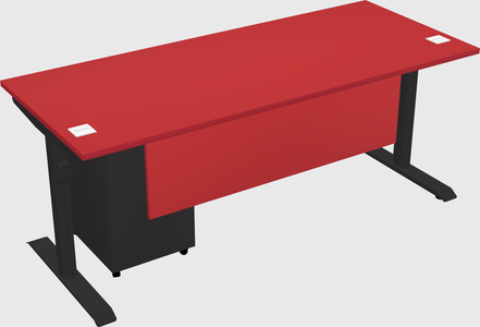 Dual motor electric desk