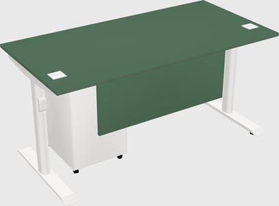 Dual motor electric desk
