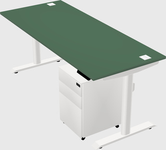 Dual motor electric desk