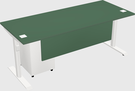 Dual motor electric desk