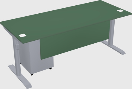 Dual motor electric desk