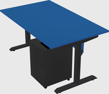 Dual motor electric desk