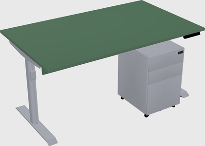 Dual motor electric desk