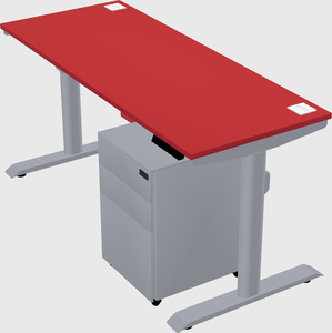 Dual motor electric desk