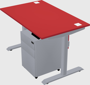 Dual motor electric desk