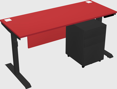 Dual motor electric desk