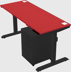 Dual motor electric desk