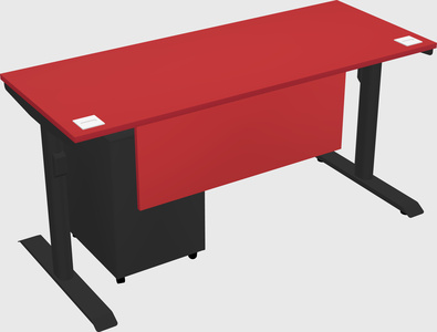 Dual motor electric desk