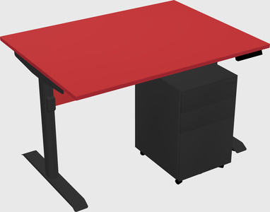 Dual motor electric desk