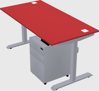Dual motor electric desk