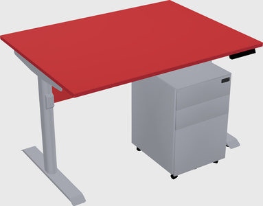 Dual motor electric desk