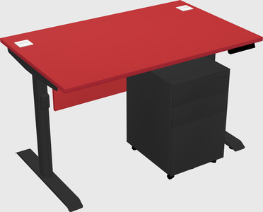 Dual motor electric desk