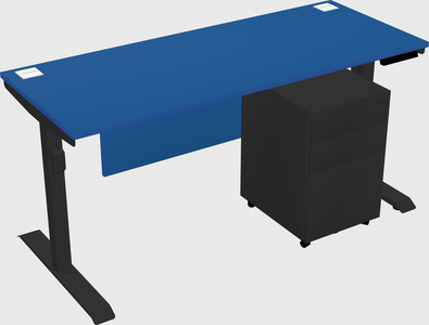 Dual motor electric desk