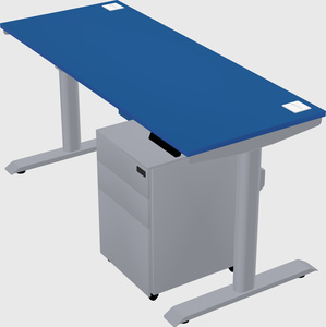 Dual motor electric desk