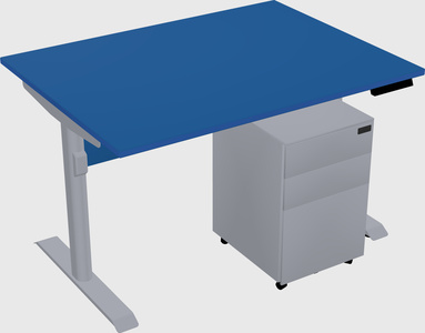 Dual motor electric desk
